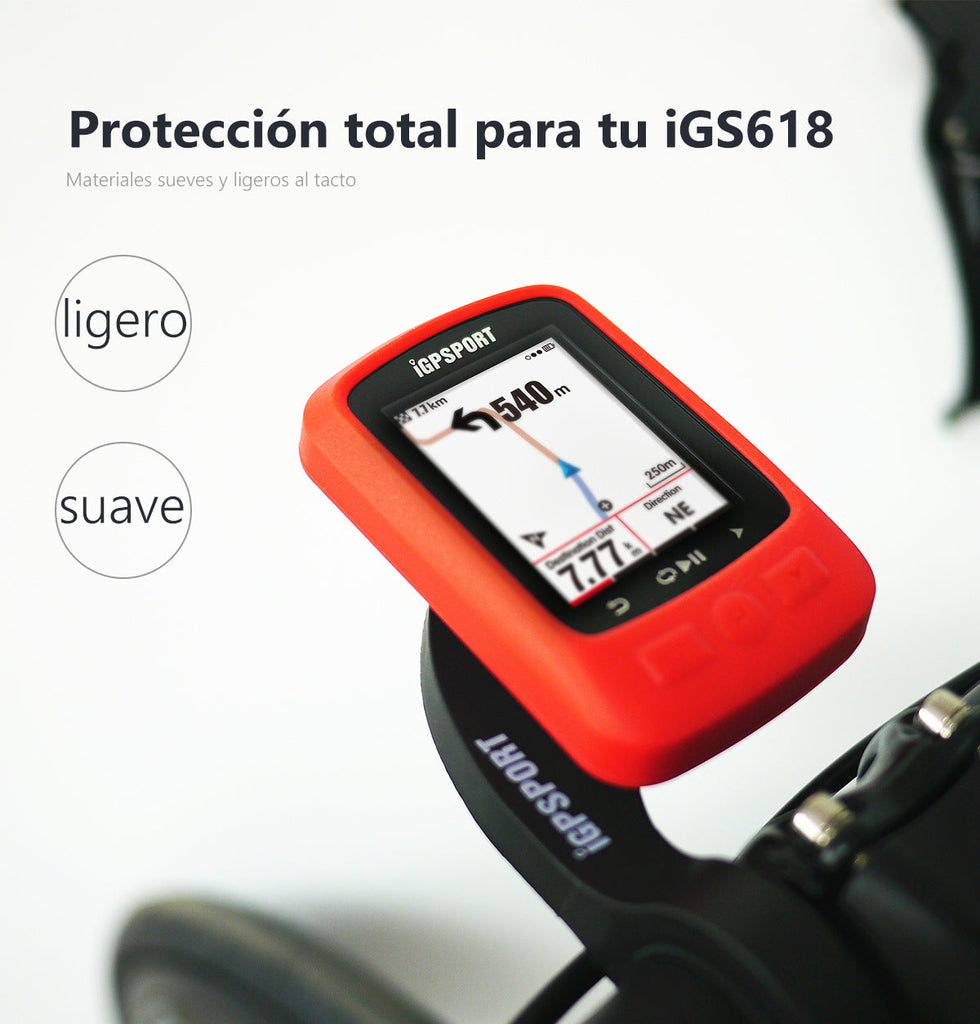 Funda Ciclocomputador iGPSPORT iGS618 o iGS620 Color Rojo