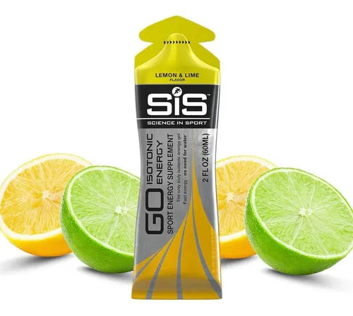Gel SIS Go Isotonic Energy Lemon & Lime 60ml energía para ciclistas y deportistas de ultra distancia