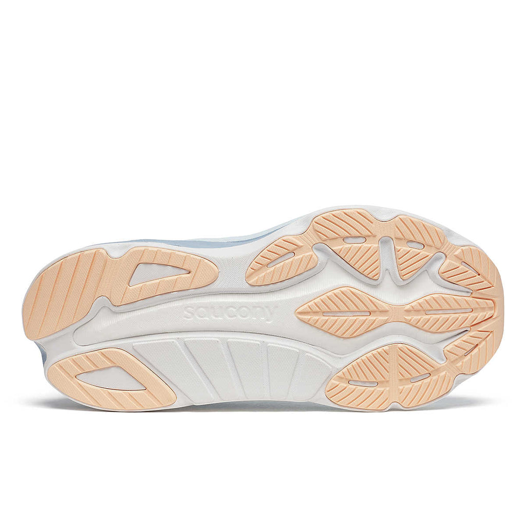 Tenis para mujer Saucony Hurricane 24 sobre fondo blanco, confort avanzado y envío a todo el país