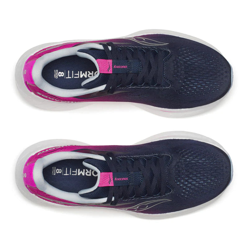TENIS SAUCONY WOMEN'S RIDE 18 NAVY/FUCSIA para correr o runner, compra online y recibe en tu casa
