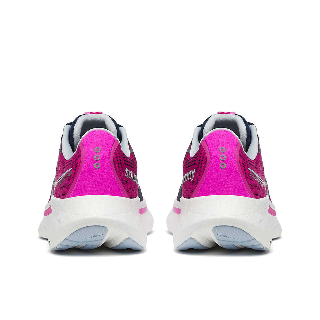 TENIS SAUCONY WOMEN'S RIDE 18 NAVY/FUCSIA la mejor para correr maratones